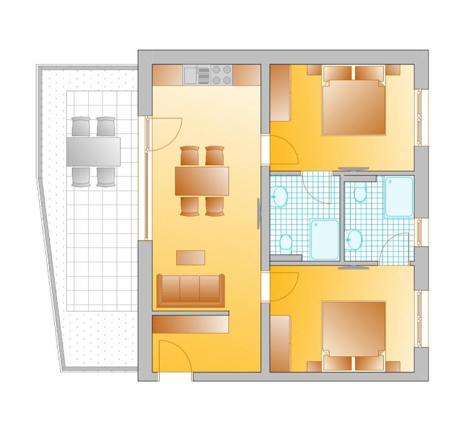 Appartement Hammerrain フラッハウ エクステリア 写真